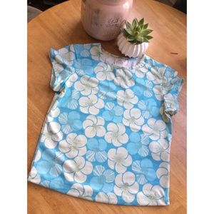 ADIDAS | Blue Lotus Print Top